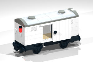 Eisenbahn - Noppensteine - kompatibel mit Lego - Wagon 1