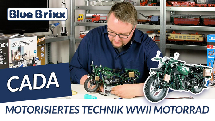 Youtube: Motorisiertes Technik-Motorrad von CaDA @ BlueBrixx