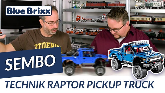 Youtube: Blauer Pickup-Truck Raptor von Sembo @ BlueBrixx
