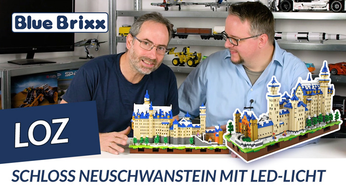 Youtube: Schloss Neuschwanstein von LOZ @ BlueBrixx - 6.800 Teile & LEDs!