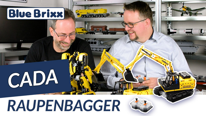 Youtube: Ferngesteuerter Technik-Raupenbagger von CaDA @ BlueBrixx