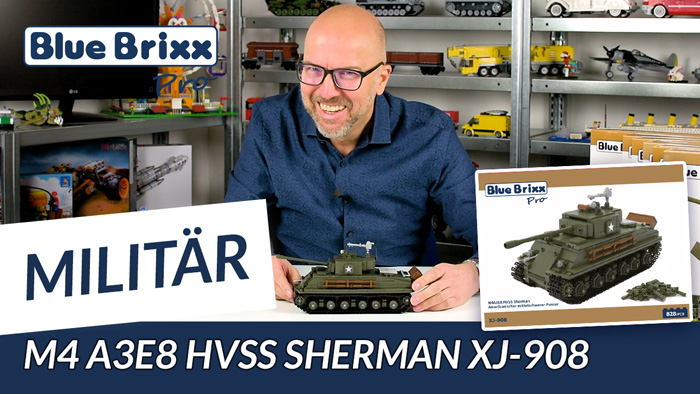 Youtube: M4 A3E8 HVSS Sherman von BlueBrixx Pro @ BlueBrixx