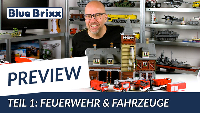 Youtube: Preview-Special April 2020 - Teil 1: Feuerwehr & Fahrzeuge @ BlueBrixx