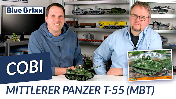 Youtube: Mittlerer Panzer T-55 des Vietnamkonflikts von Cobi @ BlueBrixx