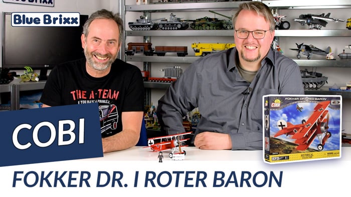 Youtube: Fokker DR. I Roter Baron von Cobi @ BlueBrixx - mit Outtake!