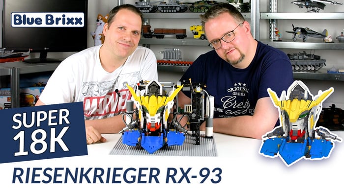 Youtube: Riesenkrieger RX-93 von Super 18K @ BlueBrixx - mit LED-Beleuchtung!