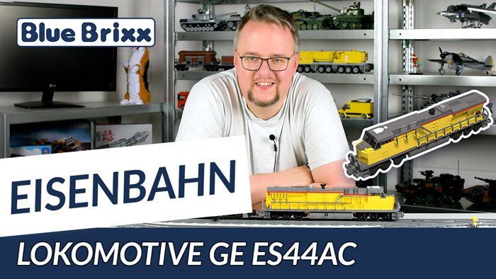 Lokomotive GE ES44AC Gelb von BlueBrixx