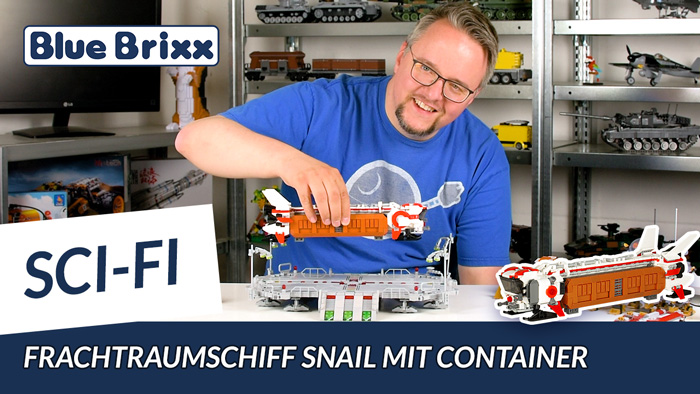 Youtube: Main Base Mars - Frachtraumschiff Snail von BlueBrixx