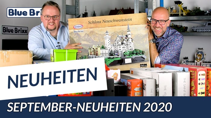 Youtube: Die September-Neuheiten 2020 @ BlueBrixx - da biegt sich der Tisch!