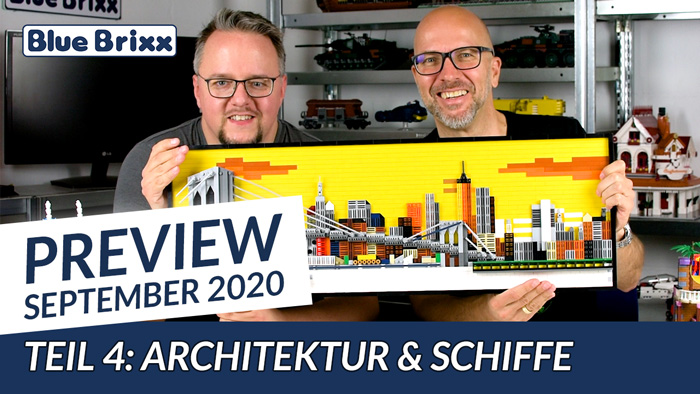 Youtube: Preview-Special September 2020 - Teil 4: Architektur & Schiffe @ BlueBrixx