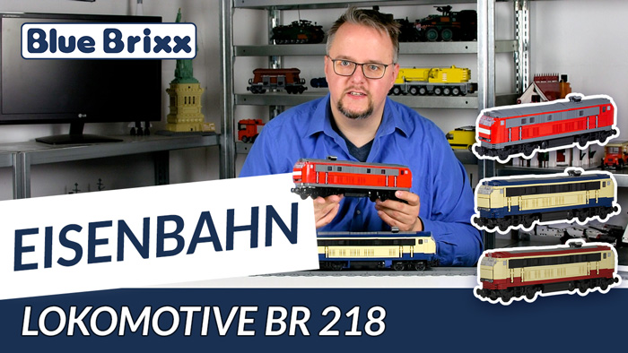 Youtube: Lokomotive BR 218 DB von BlueBrixx - ein Modell in drei Varianten!