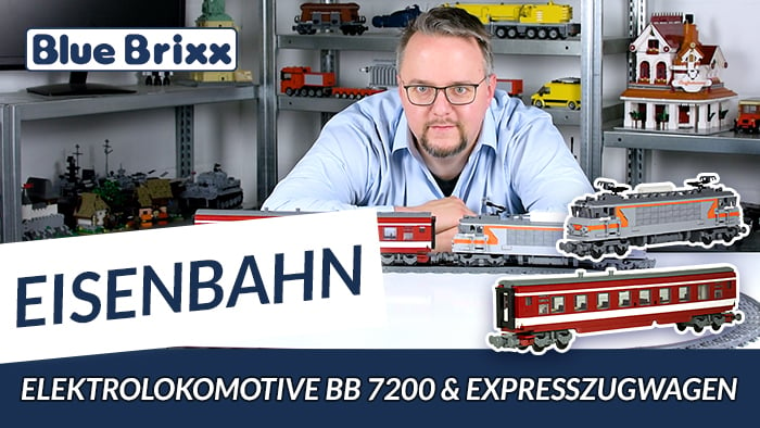 Youtube: Elektrolokomotive BB 7200 & Expresszugwagen von BlueBrixx
