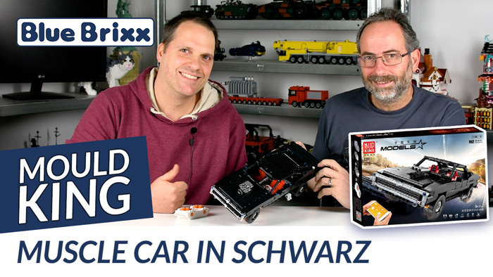 Muscle Car in schwarz mit RC von Mould King @ BlueBrixx