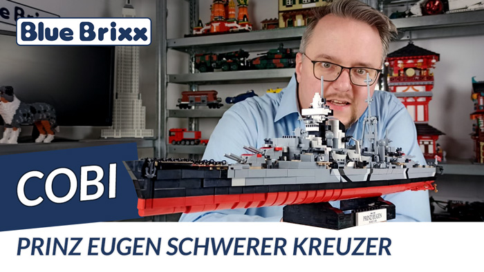 Youtube: Schwerer Kreuzer Prinz Eugen von Cobi @ BlueBrixx