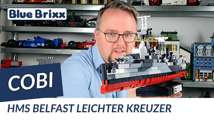 Youtube: Leichter Kreuzer HMS Belfast von Cobi @ BlueBrixx