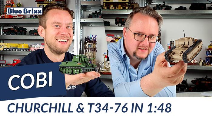 Youtube: A22 Churchill & T34-76 - 2 Panzer im Maßstab 1:48 von Cobi @ BlueBrixx