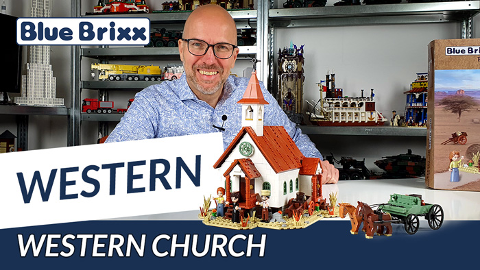 Western Church von BlueBrixx-Pro und Transportkutsche von Xingbao for BlueBrixx