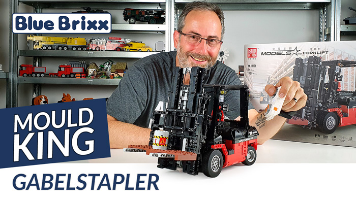 Youtube: Gabelstapler von Mould King @ BlueBrixx - mit Fernsteuerung und 5 Motoren!