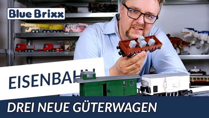 Youtube: Drei neue Güterwagen von BlueBrixx, gezogen vom Prototyp der V100!