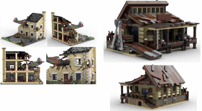  Lego Ww2 Broken House