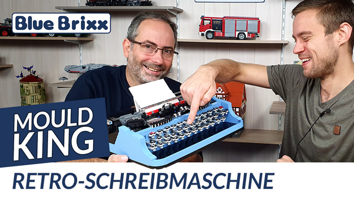 Youtube: Retro-Schreibmaschine von Mould King @ BlueBrixx