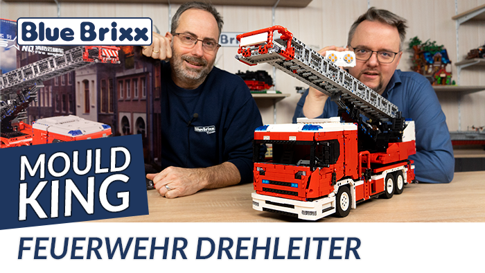 Youtube: Feuerwehr Drehleiter von Mould King @ BlueBrixx - ein RC-Technik-Highlight!