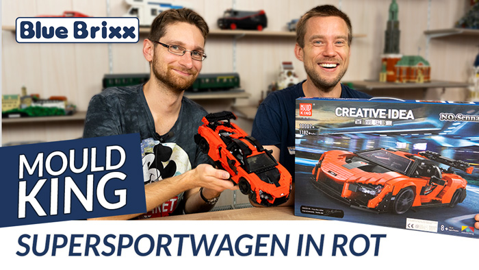 Supersportwagen in rot von Mould King