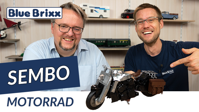 Motorrad von Sembo  @BlueBrixx Group  - mit Chromfelge!