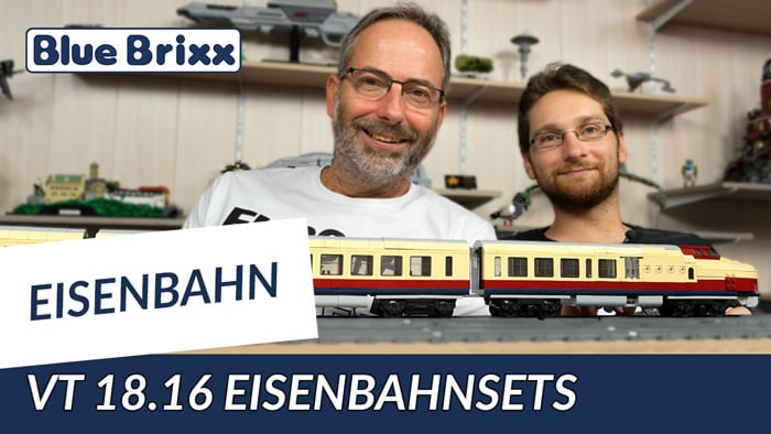 VT 18.16 Eisenbahnsets von BlueBrixx - drei neue Sets mit 239 cm Gesamtlänge!