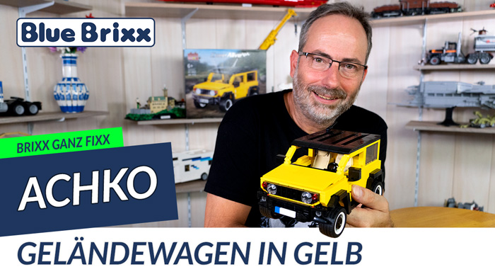 Brixx ganz fixx: Geländewagen in gelb von Achko