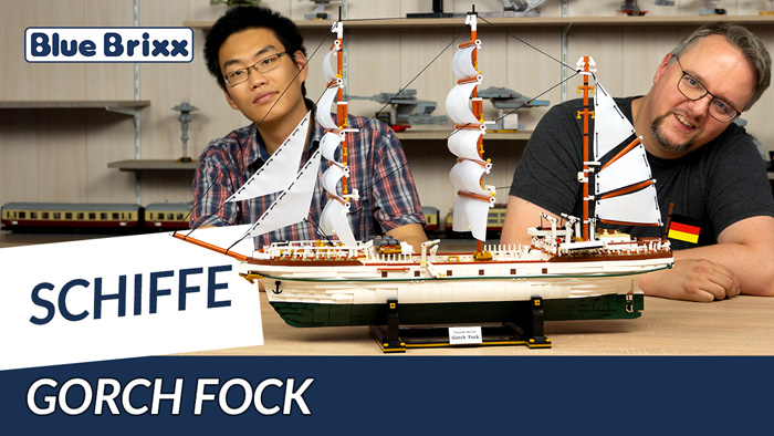 Gorch Fock von BlueBrixx-Pro - Ein Segelschiff aus über 4.000 Teilen & mit Carbon-Stangen
