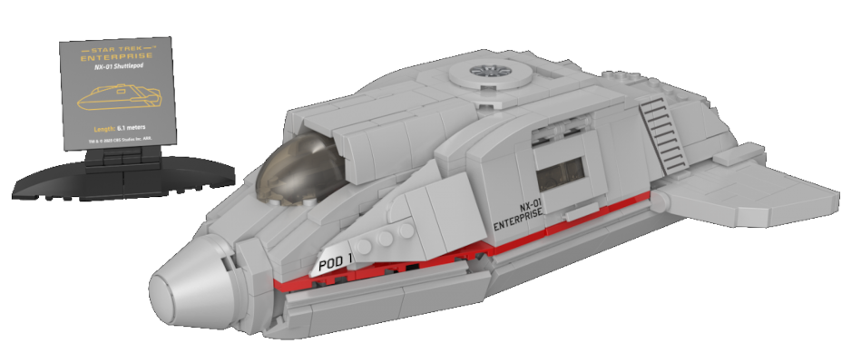 Enterprise NX-01 Shuttlepod in minifigure scale