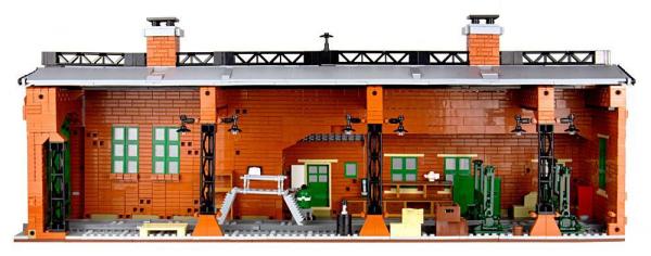 Locomotive shed