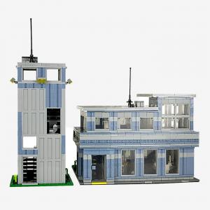 Modern fire station with hose tower