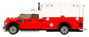 Feuerwehr Krankenwagen in rot/weiß