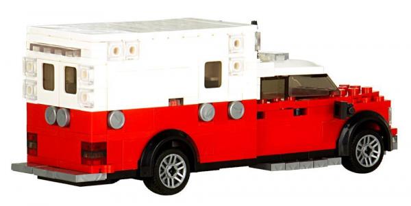 Fire Department Ambulance in red/white