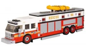 Fire truck Commander Heavy Rescue red/white