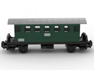 Passenger car with shelter 