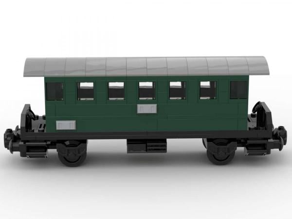 Passenger car with shelter 