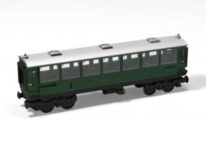 Passenger Car, Green, Long