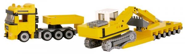 Truck Augsburg 4-Axle with Excavator