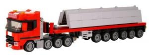 Truck Sweden 4 Axle with Concrete Plates