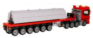 Truck Sweden 4 Axle with Concrete Plates