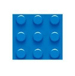 Grundplatte 16x16, Blau