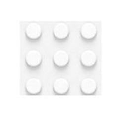 Grundplatte 32x32, cremeweiß