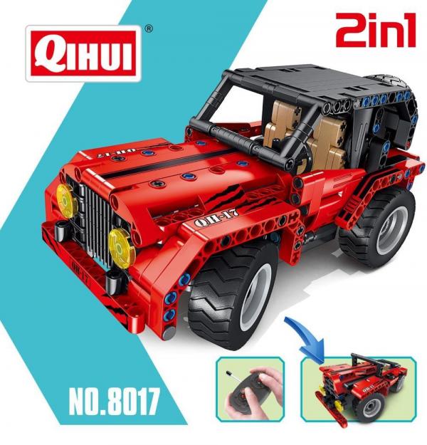 Ferngesteuerter Geländewagen, rot, 2in1. 4CH