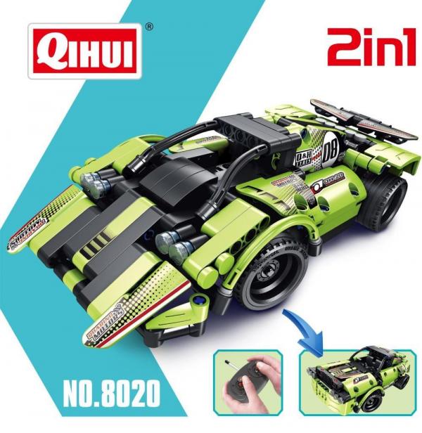 R/C High Speed Stunt Car, green 2.4G 4CH