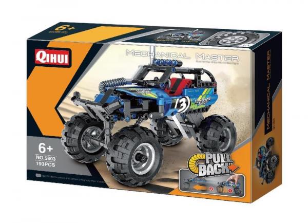 Pull Back Off-Road Monster Truck in blau