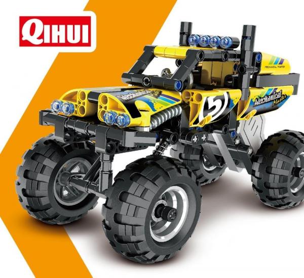 Pull Back Off-Road Monster Truck in yellow