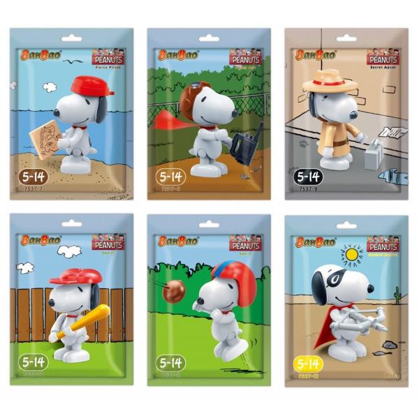 Snoopy Minifigure Set 7 to 12 in foilbag